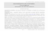 GEOGRAFÍA DE ESPAÑA.  . · PDF fileI.E.S. VIRGEN DEL PUERTO. DEPARTAMENTO Gª E HISTORIA. GEOGRAFÍA DE ESPAÑA. Conceptos. SEGUNDO DE BACHILLERATO.