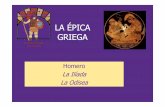 LA ÉPICA GRIEGA - ieszocolengua.wikispaces.comÉPICA+GRIEGA.pdf · •Rey de Micenas y jefe de la expedición griega contra Troya. Tiene todo el oro de Micenas, toda la autoridad,