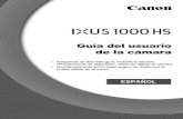 Guía del usuario de la cámara - files.canon-europe.comfiles.canon-europe.com/files/soft39140/Manual/1000HS_CUG_ES.pdf · Carga de la batería.....14 Tarjetas de memoria compatibles