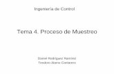 Tema 4 Proceso de Muestreo - control-class. · PDF fileContextualización del tema • Conocimientos que se adquieren en este tema: – Conocer el proceso de muestreo de sistemas continuos.