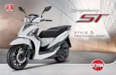style & technology - Scooters y Motos | Sym España SYM ST 2017.pdf · El grupo Taiwanés Sanyang Motors nacido en 1954, ... también con KIA. ... Carter húmedo y bomba Centrífugo