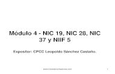 Módulo 4 - NIC 19, NIC 28, NIC 37 y NIIF 5 dulo+4+-+Presentacion+NI · PDF file1 Módulo 4 - NIC 19, NIC 28, NIC 37 y NIIF 5 Expositor: CPCC Leopoldo Sánchez Castaño.