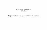 Openoffice Calc Ejercicios y actividades - INFORMATICAdanieldona.com/calc/Actividades calc.pdf · de características no presentes en Excel, incluyendo un sistema que, automáticamente