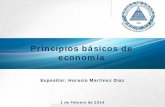 Principios básicos de economía - bcn.gob.ni · PDF filePrincipios básicos de economía. ... Diferencia entre economía positiva y normativa. ... • Mankiw, N. G. (2002), Principios