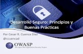 Desarrollo Seguro: Principios y Buenas Prácticas - owasp.org · PDF fileExperiencia en Desarrollo, Testing, Pentesting, Ethical Hacking, Test de Penetración, ISO27001, PCI-DSS y