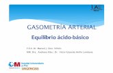 GASOMETRÍA ARTERIAL - fuam.esfuam.es/wp-content/uploads/2012/09/Tema-15-TAD-de-Medicina-y-Cir… · 8 ‐ 16 mEq/L. aniones plasmáticos: bicarbonato, proteínas, cloro, sulfatos,