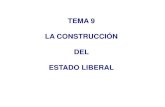 TEMA 9 LA CONSTRUCCIÓN DEL ESTADO LIBERAL · PDF fileLA REGENCIA DE MARÍA CRISTINA (1833-1840) El gobierno tenía que hacer frente a la oposición liberal radical y luchar contra