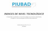 INDICES DE NIVEL TECNOLÓGICO DE LOS SECTORES … VIII Presentación.pdf · INDICES DE NIVEL TECNOLÓGICO Elaborado por RZ, JV y LC PIUBAD -El abordaje cuantitativo al nivel tecnológico