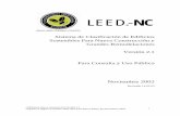 LEED NC RS v2.1 ESP 01 - Inicio - · PDF fileLEED para Nueva Construcción Versión 2.1 Original en Inglés Noviembre 2002, (Revisión Marzo 2003), Español Marzo 2004 1 LEED ®-NC