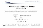 Dengue Virus IgM - ibl- · PDF fileDengue virus IgM ELISA Inmunoensayo ... en el sureste de Asia y en la región oeste del ... siendo un mosquito esencialmente doméstico de aguas
