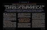 LENGUA ESPAÑOLA - RAE  · PDF filedel Diccionario de la Lengua Española. «Me interesan mucho todas las variedades del español en los