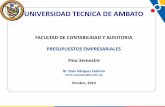 UNIVERSIDAD TECNICA DE AMBATO - elvisvasquezc · PDF fileEstado de Flujo de Caja Presupuestado ... FASES EN LA ELABORAC Organización del ... Diapositiva 1 Author: Elvis