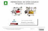 IMPRESORAS 3D OPEN-SOURCE - · PDF fileIMPRESORAS 3D OPEN-SOURCE: Orígenes y evolución Juan González-Gómez Robótica y Cibernética Universidad Politécnica de Madrid Tecnología