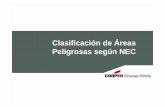 Clasificación de Áreas Peligrosas según NEC - ipc.com.mx · PDF filedefine en el Código Nacional de Eléctrico (NEC) Envolvente tipo 9 Son para uso en interiores en áreas clasificadas