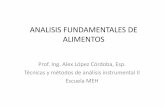 ANALISIS FUNDAMENTALES DE ALIMENTOS · PDF fileMicrosoft PowerPoint - Clase I determinacion del contenido de agua.ppt [Modo de compatibilidad] Author: ALEX Created Date: 3/31/2011