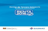 Rentas de Tercera Categoría - Renta 2016renta.sunat.gob.pe/2016/assets/pdf/cartilla-tercera-categoria.pdf · TASAS ESPECIALES DEL IMPUESTO A LA RENTA ... 1.2 ACTIVIDADES GENERADORAS