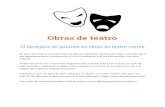 ÍNCIDE DE CONTENIDOS - · PDF fileObras de teatro 10 ejemplos de guiones de obras de teatro cortas En este documento les presentamos algunos ejemplos de obras de teatro, servirán