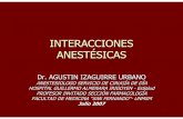32 Interacci.n en Anestesia · PDF fileinteracciones anestÉsicas dr. agustin izaguirre urbano anestesiologo servicio de cirugÍa de dÍa hospital guillermo almenara irigoyen -essalud