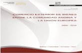 EL COMERCIO EXTERIOR DE BIENES ENTRE LA …intranet.comunidadandina.org/Documentos/DEstadisticos/SGDE690.pdf · andina al mundo en el 2014 ... balanza comercial de los paÍses de