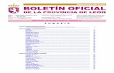 Diputación de León BOLETÍN OFICIAL - elecciones.mir.eselecciones.mir.es/locales2011/Contenido/bop_leon.pdf · E-mail boletin@dipuleon.es Miércoles, 20 de abril de 2011. Número