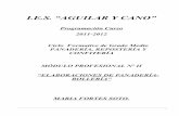 I.E.S. “AGUILAR Y CANO” - Junta de Andalucía · PDF fileindice 1- introducciÓn 2- normativa legal referente a los distintos elementos del currÍculo 3- mÓdulo de elaboraciones