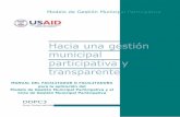 Hacia una gestión municipal participativa y transparente participativa.pdf · Hacia una gestión municipal participativa y transparente Área Gobernabilidad DDPC3. Publicación realizada