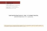 SENTENCIAS DE CONTROL - · PDF fileSentencias de control if y switch 3 M.Sc. Ana María Salgado G . LA SENTENCIA if En C, la estructura de control de selección es una sentencia if