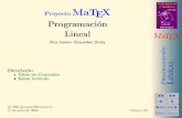 Proyecto MaTEX Programaci´on Lineal MaTEXpersonales.unican.es/gonzaleof/Sociales_2/ProgLineal.pdf · De este tipo son los problemas que trata la programaci´on lineal. MATEMATICAS
