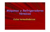 M.quinas y Refrigeradores - unizar.es y Refrigeradores.pdf · 1. Máquina térmica Convierte parcialmente calor en trabajo. El calor que se extrae del foco caliente se convierte en