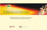 COLECCIÓN JURIDICA GTZ - APOYO A LA REFORMA … GTZ.pdf · paña desde el año 1997 al Estado boliviano en el proceso de implementación del ... el NCPP-e disponible en www ... Salidas