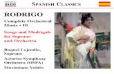 555845 bk Rodrigo US - Naxos Music Library · PDF fileRODRIGO Complete Orchestral ... en colaboración con diferentes orquestas españolas y extranjeras, ... dos primeras canciones
