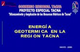 ENERGÍA GEOTERMICA EN LA REGION TACNA - Intranetintranet2.minem.gob.pe/web/archivos/dge/publicaciones/taller... · Campo Geotermal Zona de Aguas ... condiciones favorables para la