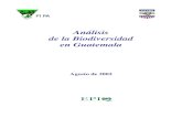 Análisis de la Biodiversidad en Guatemala - pdf.usaid.govpdf.usaid.gov/pdf_docs/pnacx118.pdf · de Acción para el Mejoramiento de la Gestión Ambiental Nacional 57 ... FUNDAECO