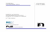 Norma COVENIN 1756-1-2001 · PDF fileSismorresistentes, Partes 1 y 2, Requisitos y Comentarios, ... todos los aspectos concernientes a las acciones sísmicas y al diseño sismorresistente