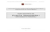 FLAUTA TRAVESERA I - · PDF fileConservatorio Superior de Música de Murcia Guía Docente de Flauta Travesera I Curso 2012-13 3 2. Introducción 2.1. Contextualización histórica