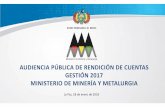 Presentación Rendición de Cuentas 2017 Versión · PDF filePerú -Bolivia En la ciudad de Lima-Perú se llevó a cabo del 30 de agosto al 1 de septiembre de 2017 el Encuentro Presidencial