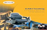 Asientos para la construcción y la minería - KAB · PDF filePara los vehículos y la maquinaria de construcción de cabinas altas, hay disponibles asientos KAB con carrera de suspensión