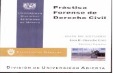 · PDF fileUNIVERSIDAD NACIONAL AUTÓNOMA DE MÉXICO Práctica CON División de Universidad Abierta Facultad de Derecho Forense de Derecho GUíA DE ESTUDIO