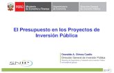 El Presupuesto en los Proyectos de Inversión Pú · PDF file2.6.8 1.3 1 elaboracion de expedientes tecnicos gastos por la elaboracion de expedientes tecnicos de proyectos de inversion