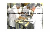 LABORATORIO DE PROCESAMIENTO DE GRANOS · PDF file- Encurtidos - Escabeche - Salsas - Preservativos y aditivos BLOQUE V: Procesamiento, conservación y envasado de granos ... de aguas