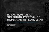 EL ARRANQUE DE LA MODERNIDAD POÉTICA: DE · PDF filedaría origen a los movimientos rupturistas de vanguardia. ... d Las obras más importantes de Rimbaud son el poema El barco ebrio,