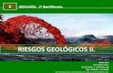 RIESGOS GEOLÓGICOS II. · PDF filederivados del vulcanismo. Métodos de predicción y ... parte de arcilla y arena, que se ... Su valor se obtiene: El caudal depende de: – LA INTENSIDAD