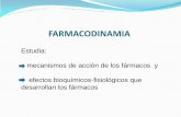 Presentación de PowerPoint - Facultad de Medicina - · PDF fileFARMACODINAMIA El mecanismo de acción de los fármacos se analiza a nivel molecular y la FARMACODINAMIA estudia como
