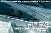índice - · PDF fileEn el documento se definen los objetivos de las escuelas secundarias técnicas, los cuales ... # Informar a las unidades administrativas de la Unidad de Servicios