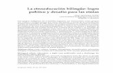 La etnoeducación bilingüe: logro político y desafío para ... · PDF fileLenguaje, 2012, 40 (1), 231-254 La etnoeducación bilingüe: logro político y desafío para las etnias