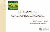 EL CAMBIO ORGANIZACIONAL - …biblioteca.fundacionlasierra.org/sites/default/files/ELCAMBIO... · DE LAS TRES HERRAMIENTAS SE PODÍA USAR. La ... Las personas que son catalizadores