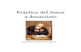 Practica del amor a Jesucristo · PDF fileque quieras», porque el mismo amor enseña al alma enamorada de Dios a no ... ya que en ella quiso morir por nuestro amor? ... el amor que