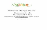 National Mango Board Evaluación de Sustentabilidad And Reso… · para definir la huella de carbono que demostró un índice de emisiones de gases invernadero menor al que se indicó