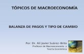 TÓPICOS DE MACROECONOMÍA · PDF fileBALANZA DE PAGOS Y TIPO DE CAMBIO Por: Dr. Alí Javier Suárez-Brito Profesor de Macroeconomía y Teoría Económica TÓPICOS DE MACROECONOMÍA