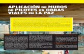 APLICACIÓN DE MUROS PILOTES EN OBRAS VIALES …revistapyc.com/Articulos/Grupo62/ART-62-F.pdf · Excavación de zapata y descabezado de pilote. f.) ... rante el proceso constructivo